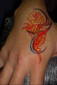 Bildo de tatuado de Nanchang-kudrilo funkcias: mano-totema tatuaje-ŝablono