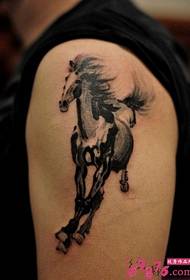 Creative ink tattoo horse picture
