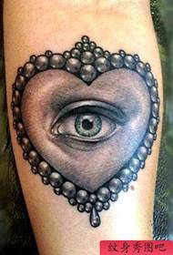 The boss tattoo recommends a love eye tattoo work