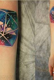Anbefaler et tatoveringsbilde med stjerneklar himmel