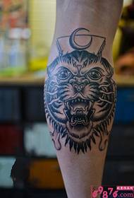 Tótulo do tatuaje do Avatar do tigre dominante
