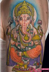 Rich tattoo icon - like the god of wealth