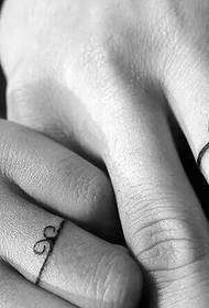 Rakkaus on niin yksinkertainen pari tatuointi