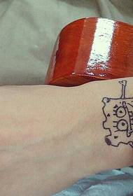 Sponge cotton baby tattoo picture