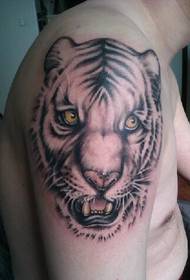 Ferocious tiger tattoo picture