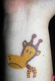 Inside small arm creative giraffe tattoo picture
