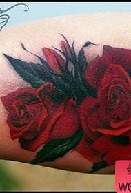 Suitable for covering arm rose tattoo pattern pictures