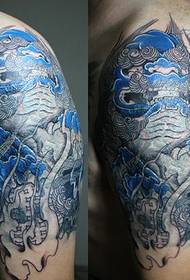 Fast ejendom Ming Wang Long Half Armour Tattoo Cover Tattoo