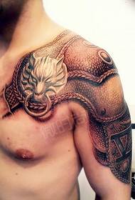 Armor tattoo for real men