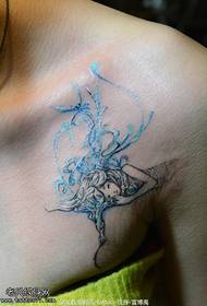 Красиві Спляча дівчина татуювання візерунок