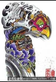 La imagen profesional del espectáculo de tatuajes recomendó un patrón de tatuaje de cráneo semi semi 雷公