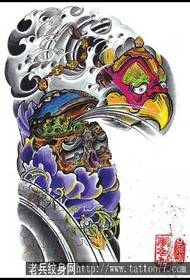 Professional tattoo show picture recommended a semi-胛雷公skull tattoo pattern