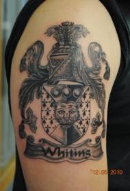 Vzorec tetovaže totem velike značke s sivo značko