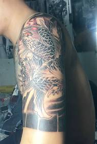 Manly half-length tattoo picture