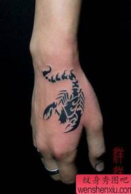Hand totem dice tattoo pattern