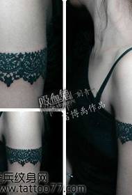 Skønhed arm populære klassiske blonder tatovering mønster