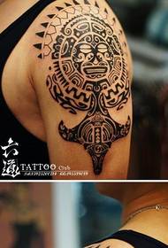 Modèle de tatouage bohème portrait Tauren