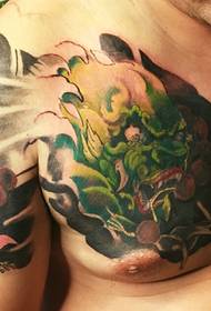 Colored half armor tattoo pictures domineering