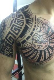 Super Sempurna Klasik Half Armor Totem Tattoo Tattoo