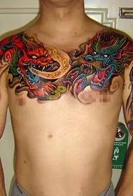 Domineering evil dragon tattoo