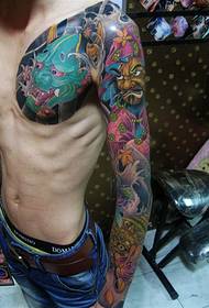 Tatuagem meia armadura Prajna