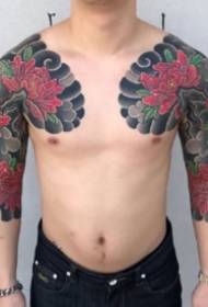 Japanilainen tyyli puoli kehystetty japanilainen tyyli perinteinen 9-ryhmä puolipitkä tatuointi malli