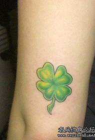 Four-leaf clover tattoo pattern: arm color four-leaf clover tattoo pattern tattoo picture