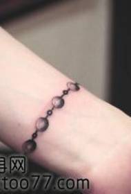Arm beautifully popular bracelet tattoo pattern