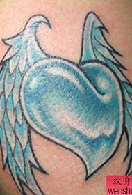 Big arm love wings tattoo pattern