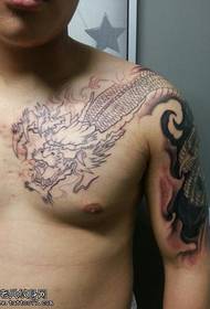 Dan zong dragon modèl tatoo