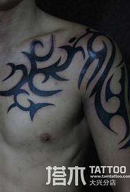 Men's Totem Half Armor Tattoo