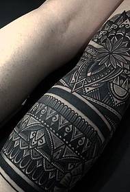 Flower arm bracelet black mandala flower tattoo