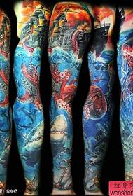 Veteran Tattoos an Underwater World Flower Arm Tattoo Pattern