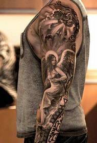 Асляпляльная татуіроўка татэм татуіроўкі на кветцы