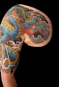 Male Tattoo Pattern - Classic Shawl Dragon Tattoo Pattern