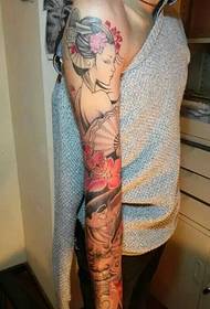 Flower arm flower tattoo picture fashion beautiful