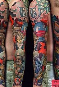 Imaginea de tatuaj a recomandat un model de tatuaj cu brațul florii școlii