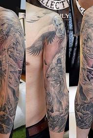 тетоважа со супер-вентилатор за ангели со цветни рака 88294-мијави за тетоважа на рака