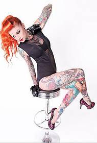 personality Beautiful beautiful flower arms and legs tattoo pictures in Europe and America