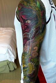 Color prajna arm tattoo