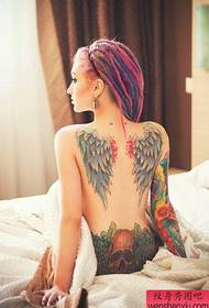 tattoo girl wings flower arm tattoo works shared by the best tattoo museum