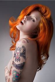 Super sexy belulino floro brako tatuaje