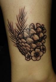 tatu tumbuhan tatu lelaki di atas tato hitam pain tatu gambar