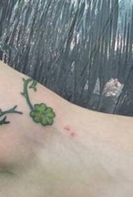 Ankle Lucky Clover Tattoo Qauv