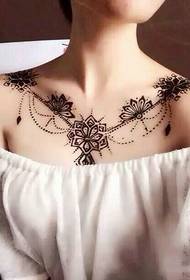 people think of it Girl clavicle tattoo tattoo