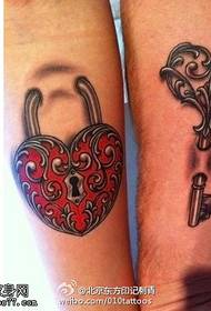 Paar Handgelenk schéine gespaarten Tattoo Muster