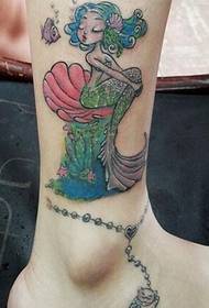 занбӯруӣ подшоҳи mermaid anklet тасвири tattoo