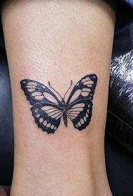 tobillos hermosa mariposa tatuaje