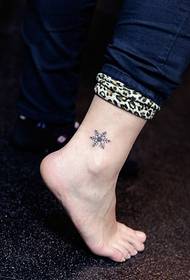 ankle beautiful small totem tattoo