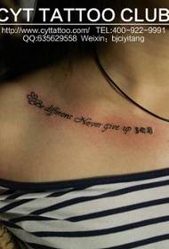 nameya şexsî clavicle tattoo